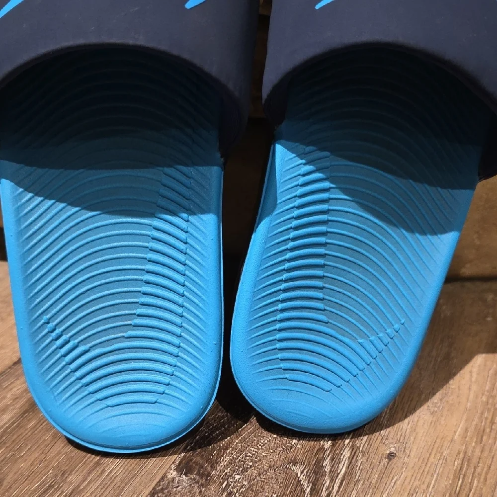 Nike Bright Blue Slide Sandals Size 2